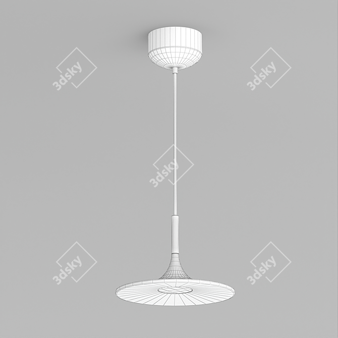 Modern Adjustable Pendant Light 3D model image 3