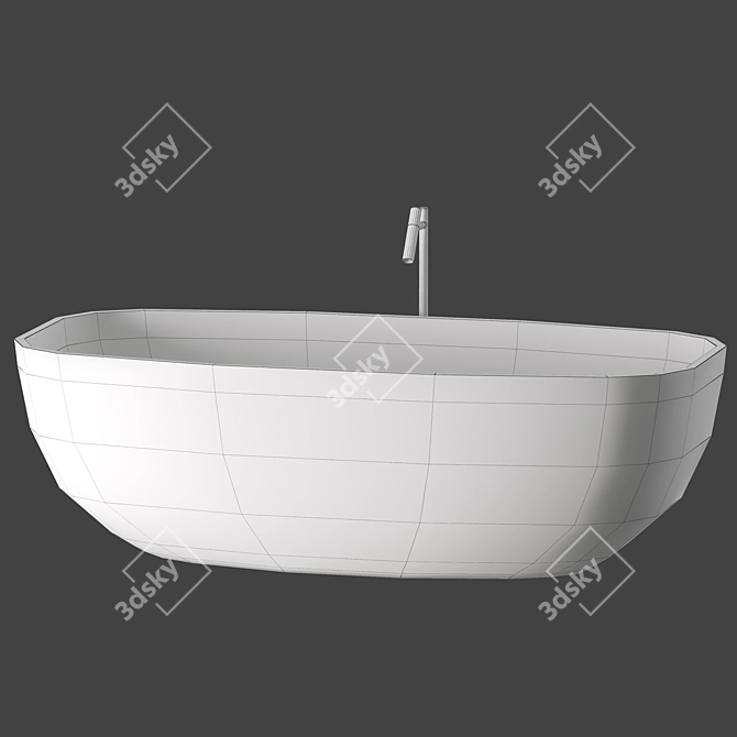 Inbani Temple Bathtub Set 3D model image 4