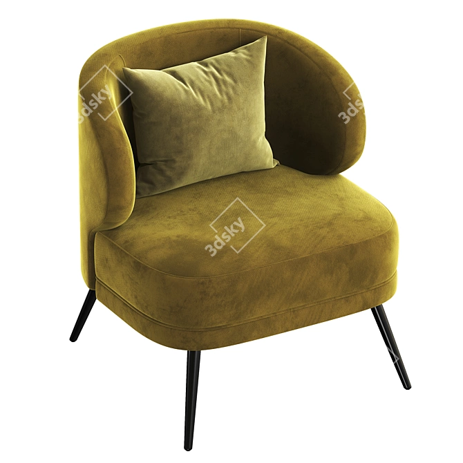 Modern Kitts Chair Design 2015 3D model image 3