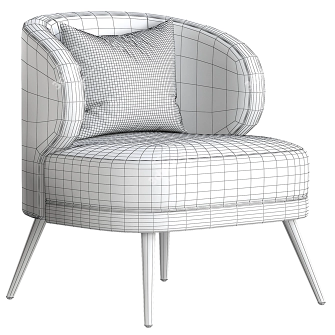 Modern Kitts Chair Design 2015 3D model image 7