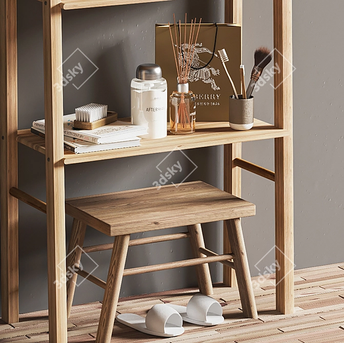 Modern Bathroom Accessories Set 2015 3D model image 5