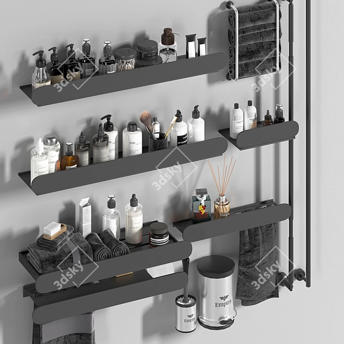 Modern Bathroom Decor 3D Model 3D model image 5