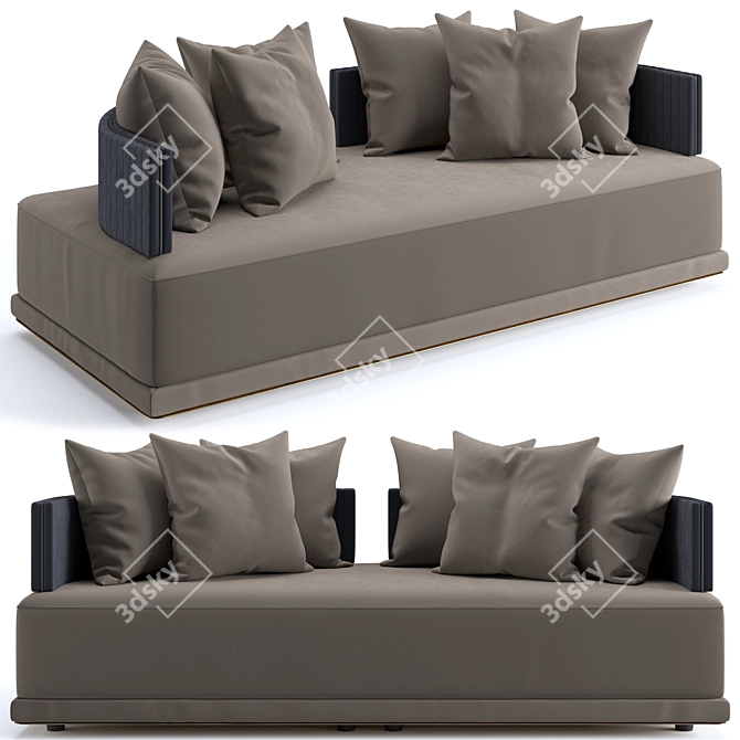 Luxury Visionnaire Miller Sofa 3D model image 1