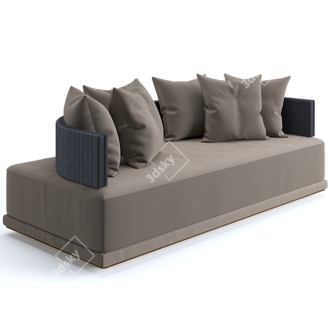 Luxury Visionnaire Miller Sofa 3D model image 2