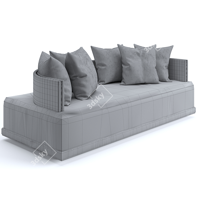 Luxury Visionnaire Miller Sofa 3D model image 5