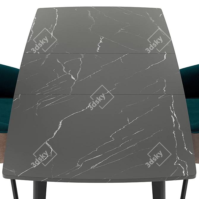 Modern Dining Set Nils & Oslo 3D model image 2