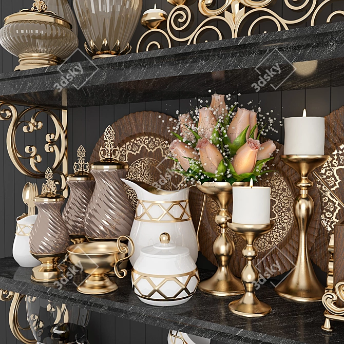 Premium Kitchen Set 3D Model 3D model image 3