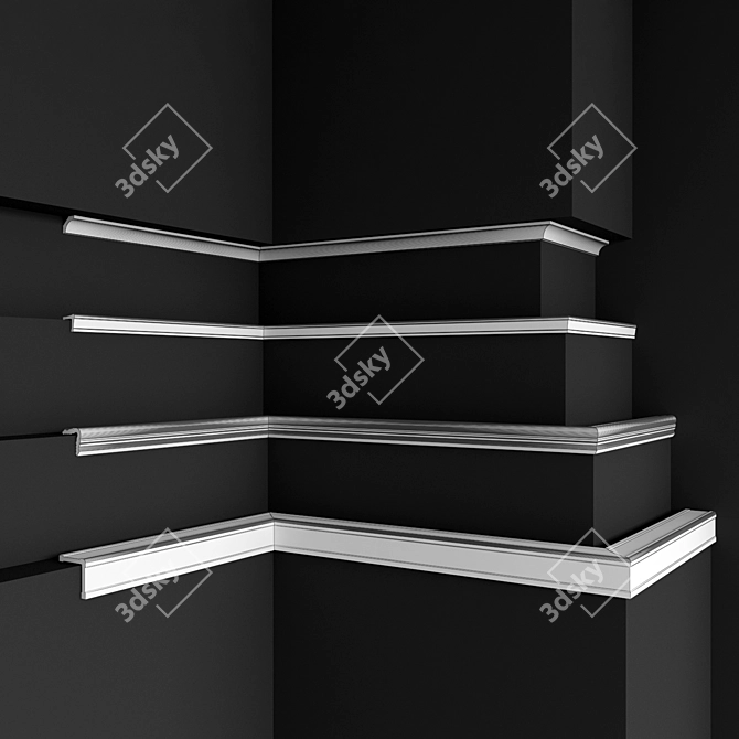 BelloDeco Corners Collection - Interior Trim 3D model image 3