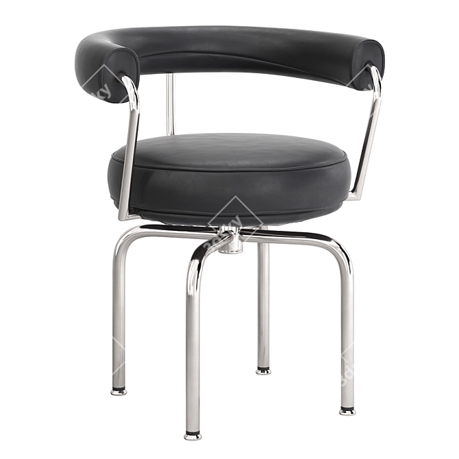  Sleek Cassina LC7 Swivel Chair 3D model image 1