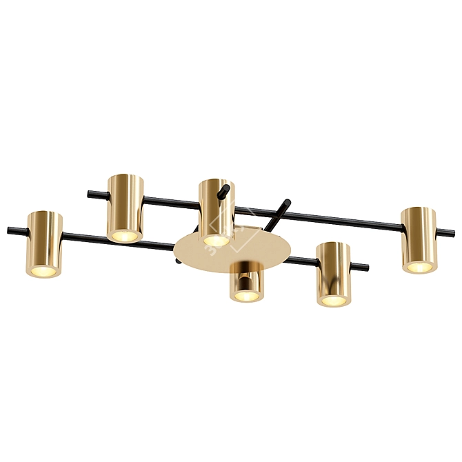 Modern Ceiling Light Fixture Design 3D model image 1