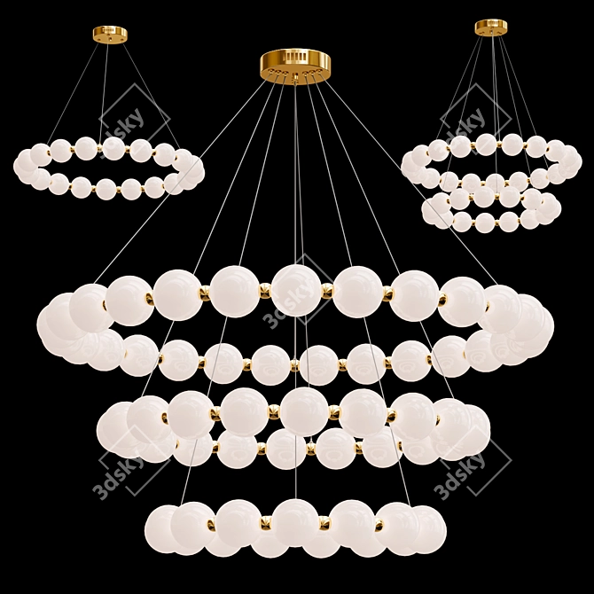 Elegant Lioba Chandelier Collection 3D model image 1