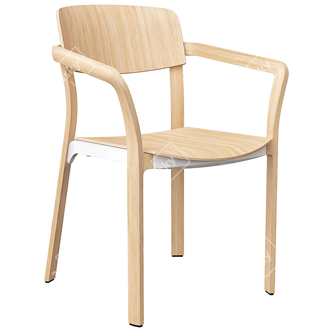 Modern Nate Chair 3D Model 3D model image 4