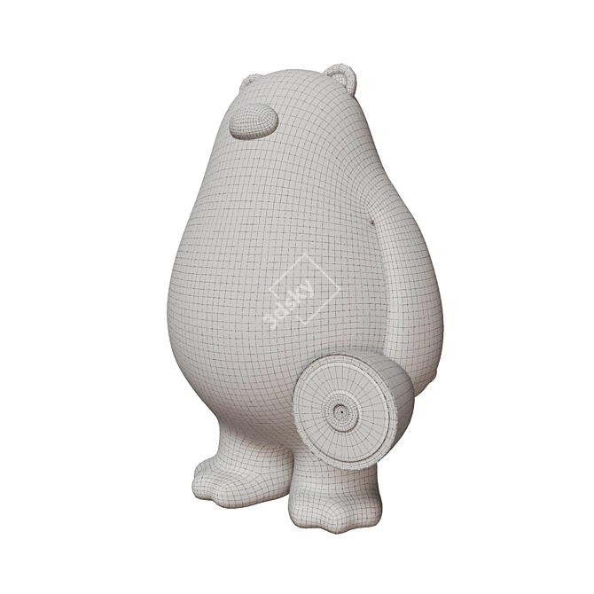 LCX YUMYUM Bear Sculptures 3D model image 2