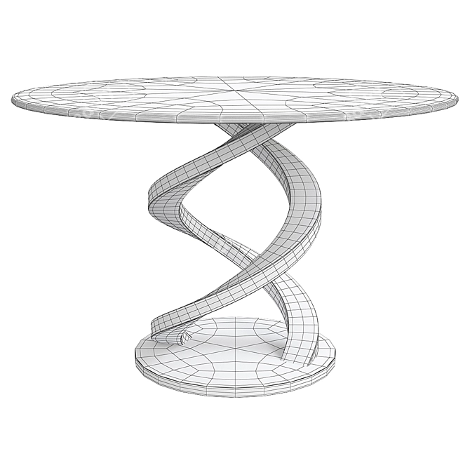 Elegant Onyx Dining Table 3D model image 2