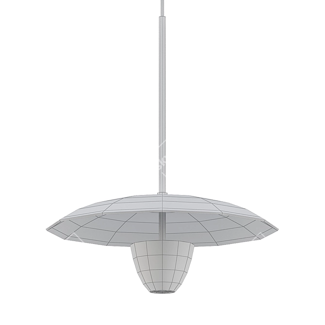Elegant Reflective Design Lamp 3D model image 2