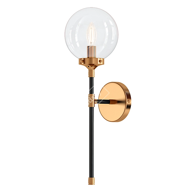 Boudreaux Modern Wall Sconce 3D model image 1