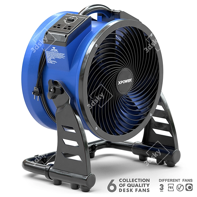 Vornado Zippi Desk Fan 3D model image 1