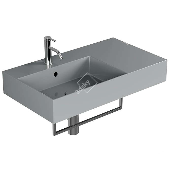 Malvina Ceramic Washbasin | 2 Sizes 3D model image 1