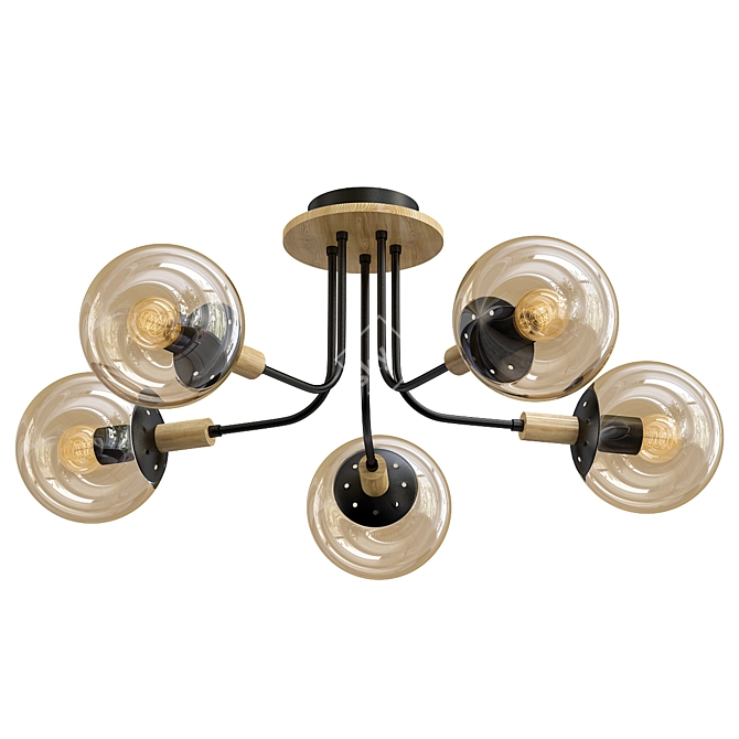 Elegant Alisiya 66162 Ceiling Chandelier 3D model image 1