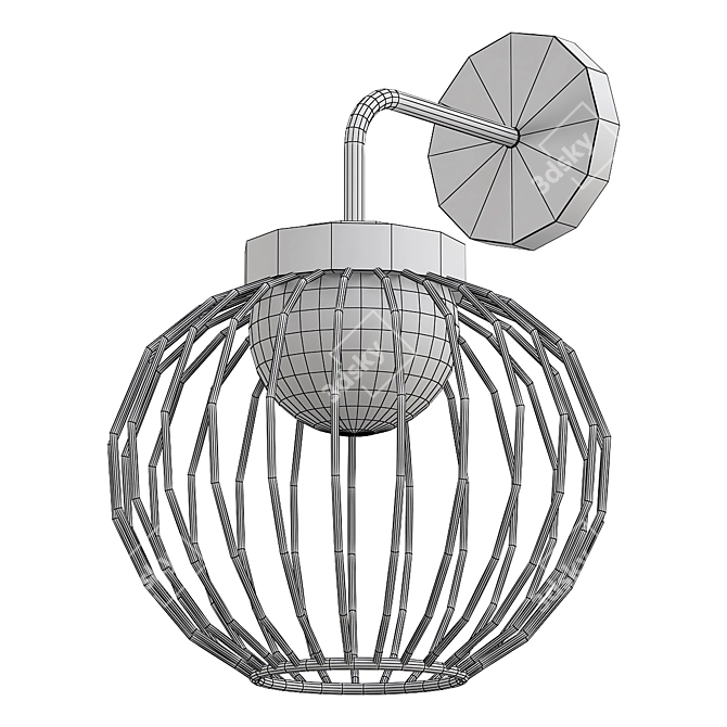 Modern LED Outdoor Wall Light 3D model image 2