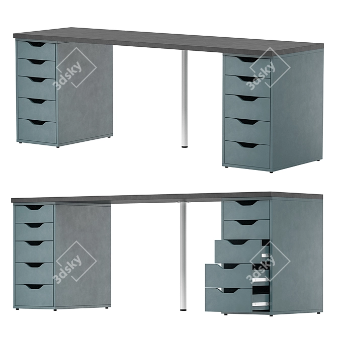 LAGKAPTEN ЛАГКАПТЕН Workstation Desk 3D model image 1