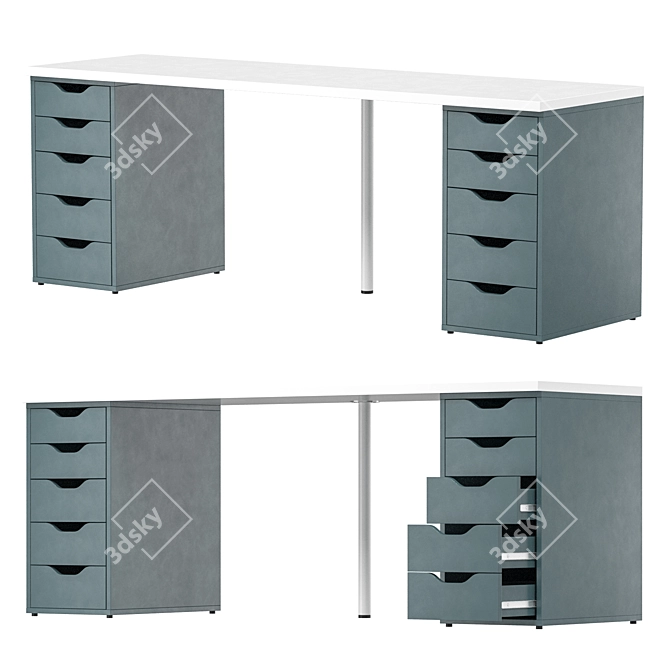 LAGKAPTEN ЛАГКАПТЕН Workstation Desk 3D model image 2