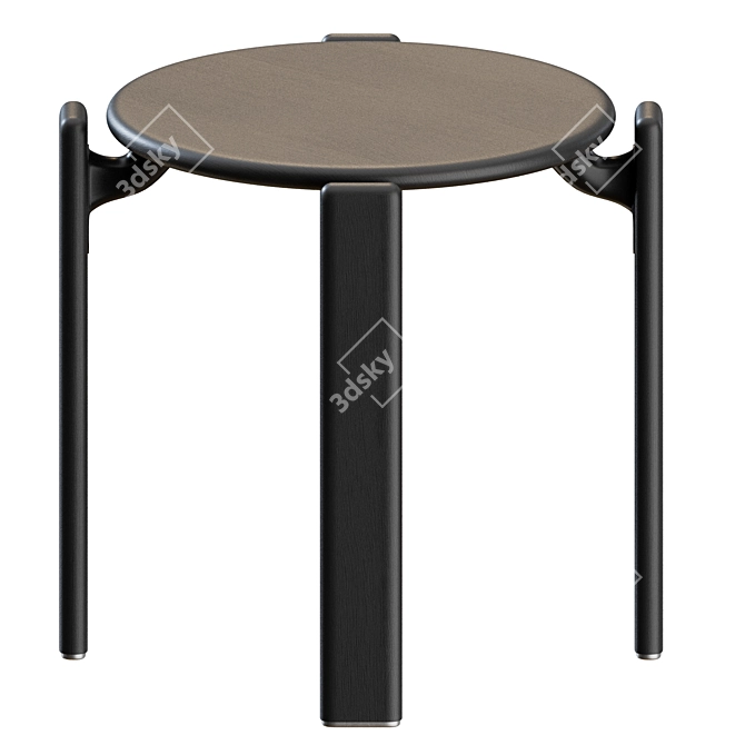 Sleek Rey Stool set 2 3D model image 7