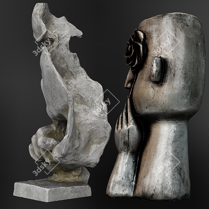  High-Quality Sculpture 3D Model 3D model image 4