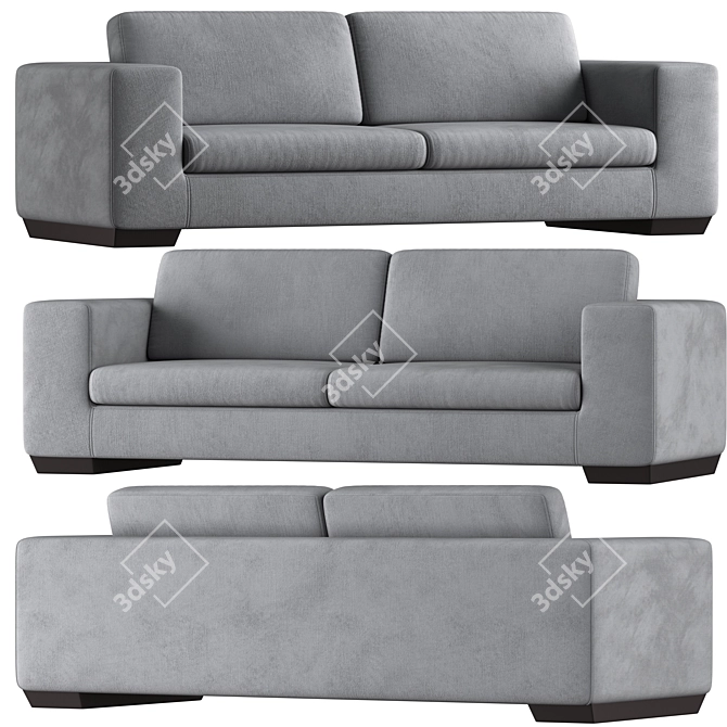 Elegant ZALABA KOLB Sofa Design 3D model image 1