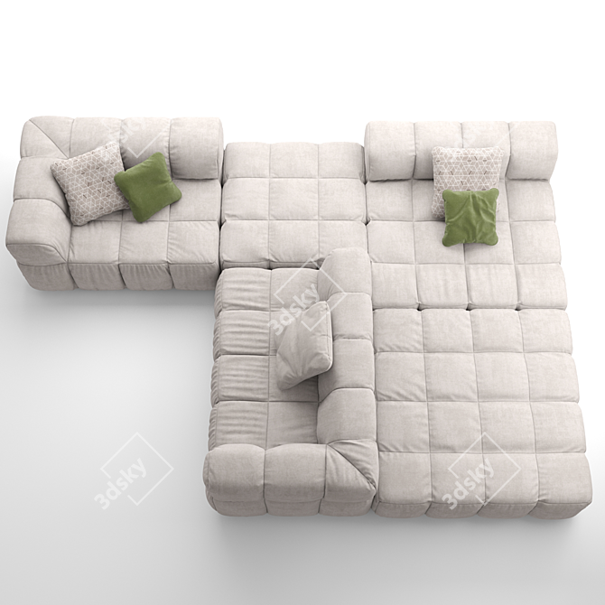 Sleek Arflex Modern Sofa 3D model image 2