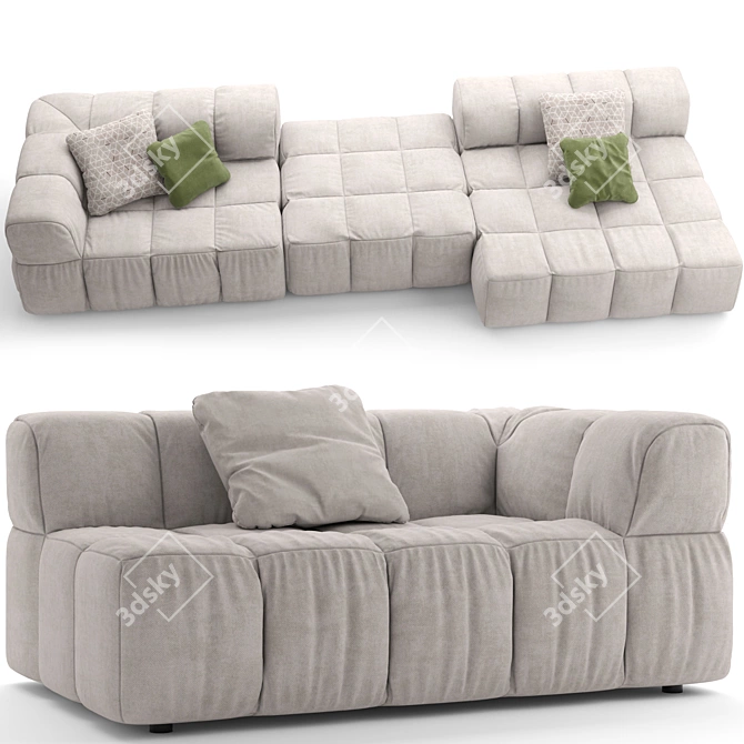 Sleek Arflex Modern Sofa 3D model image 3