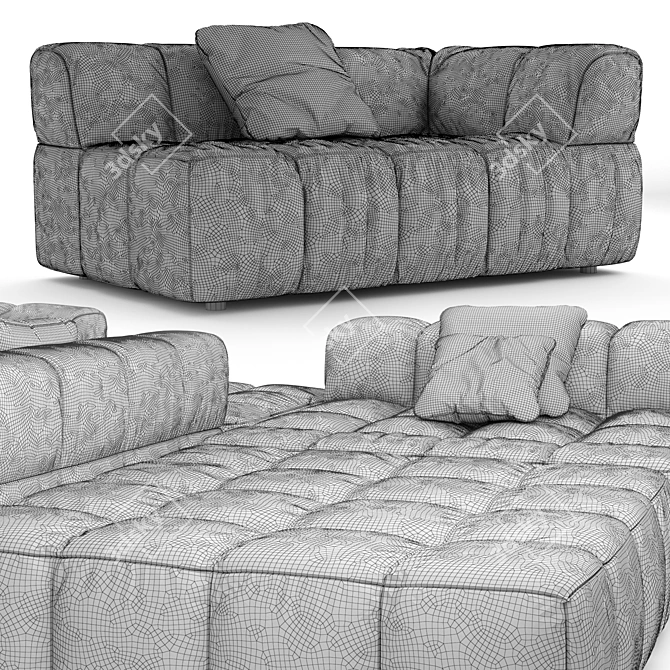 Sleek Arflex Modern Sofa 3D model image 4