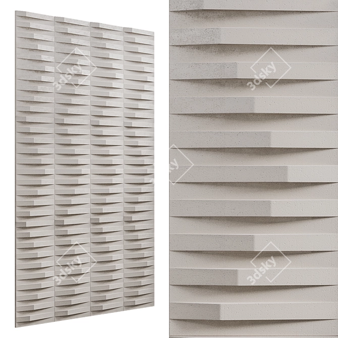Andes Versatile 3D Wall Tile 3D model image 1