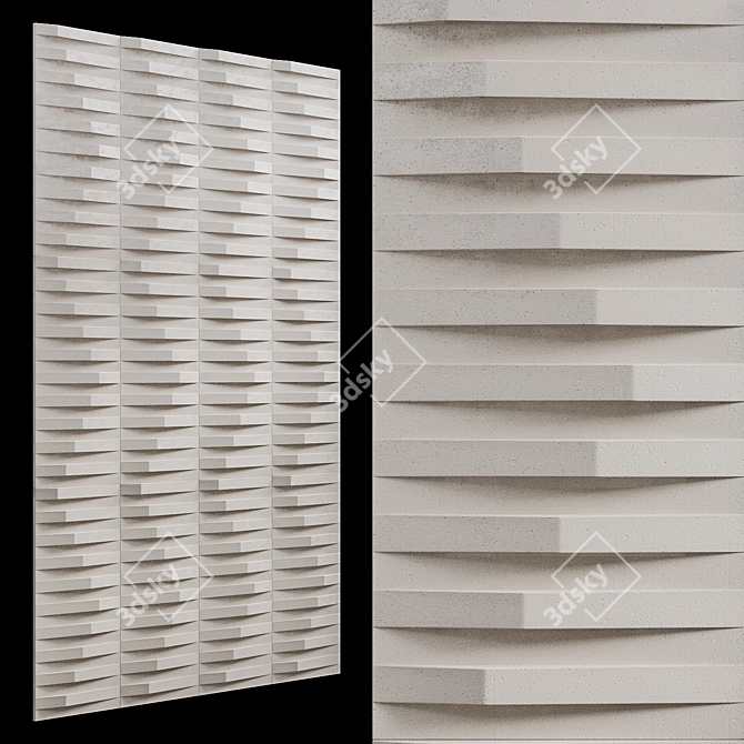 Andes Versatile 3D Wall Tile 3D model image 2