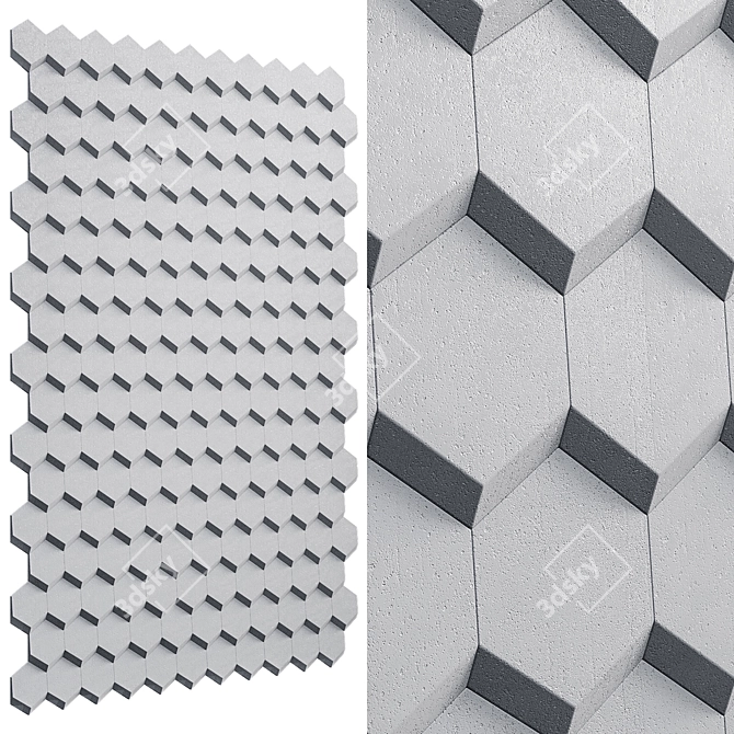 Modern Wall Covering Palazzo Apis 3D model image 1