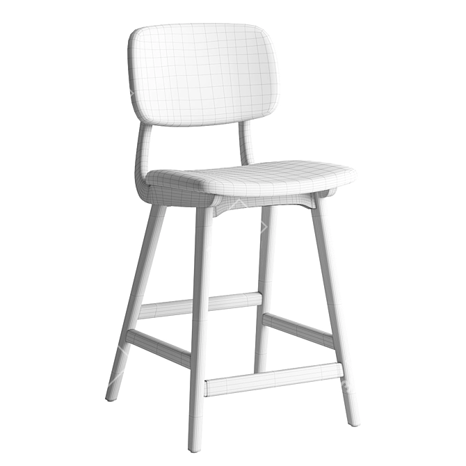 Modern Ivor Counter Stool 3D model image 4