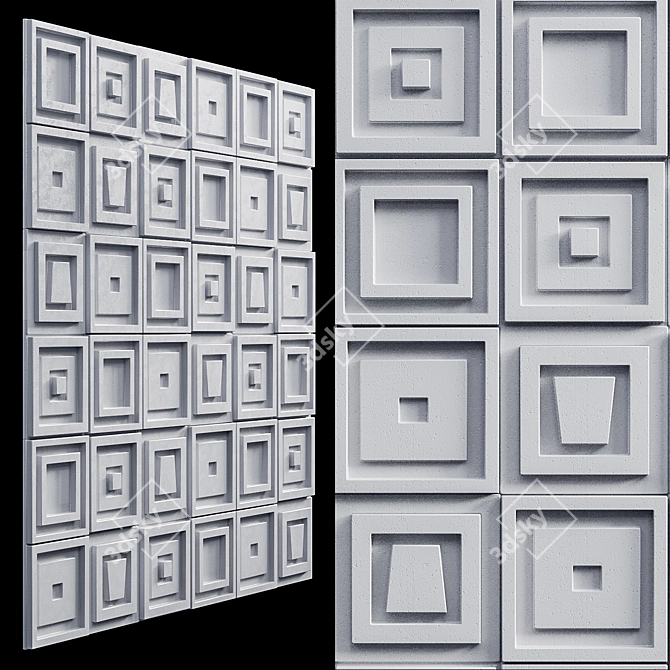 Modern 3D Wall Frames 2015 3D model image 2