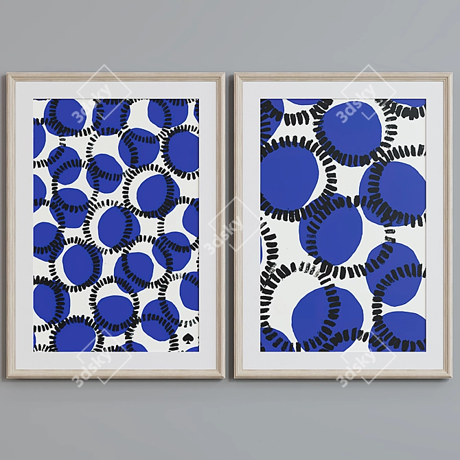 Abstract Frame Set - Modern Style 3D model image 2