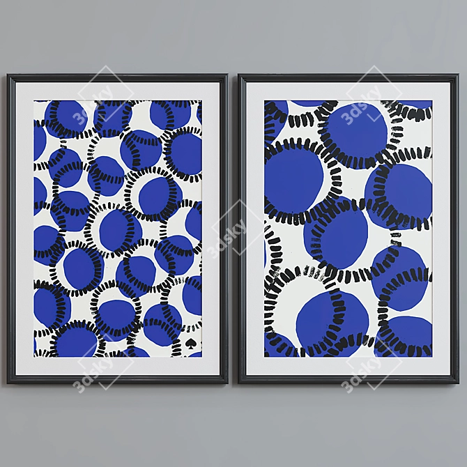 Abstract Frame Set - Modern Style 3D model image 3