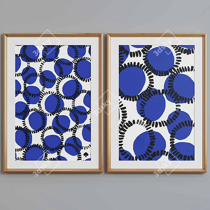 Abstract Frame Set - Modern Style 3D model image 5