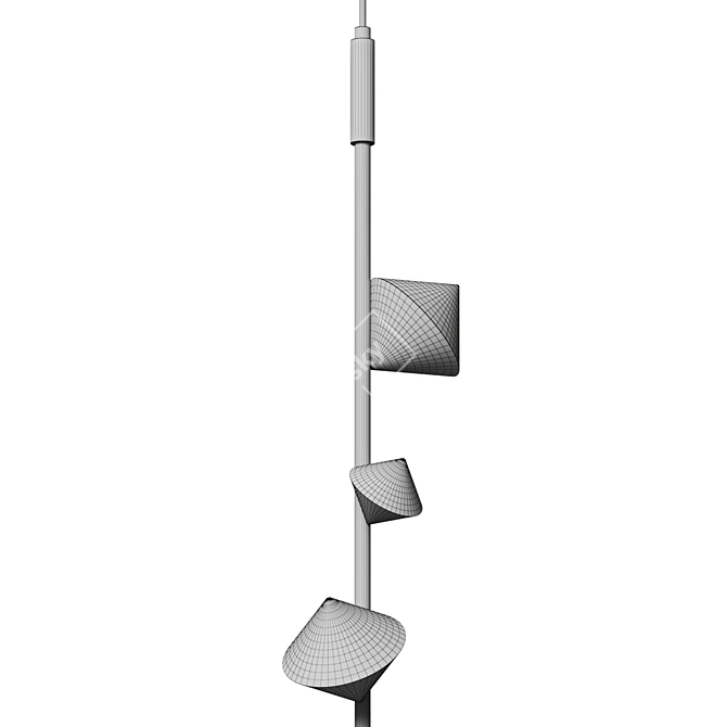 Elegant LED Mini Pendant Light 3D model image 4