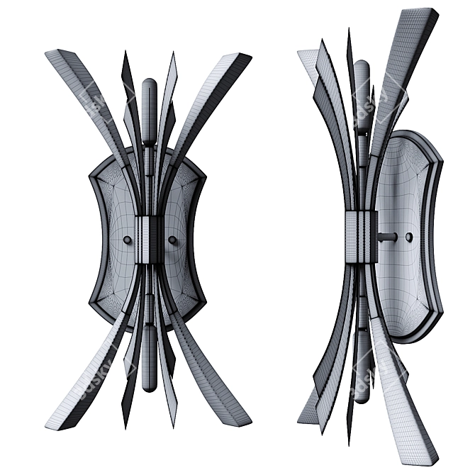 Hinkley Vida QN-VIDA2 Wall Sconce 3D model image 3