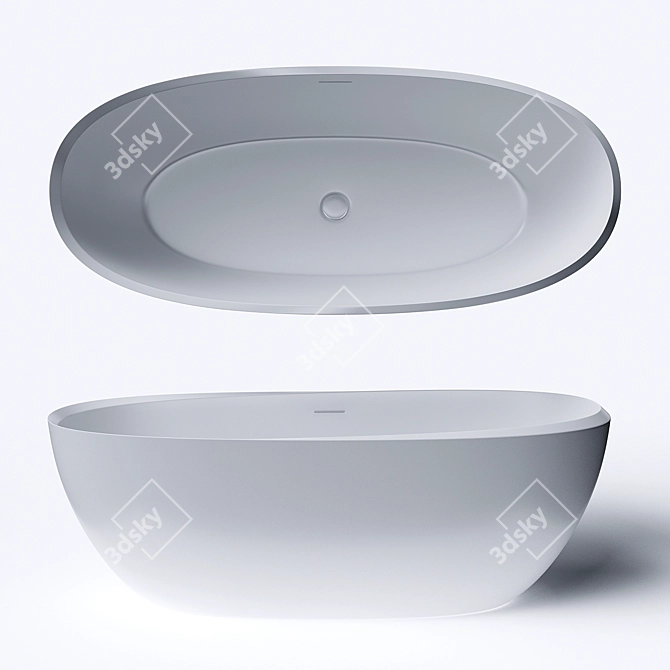 Elegant Venezia NT204 Bathtub 3D model image 3