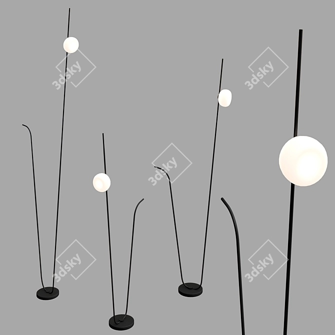 Pois Floor Lamp by Karman 3D model image 2