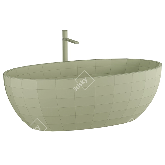 Luxury Versatile SHUI COMFORT Bathtub 3D model image 2