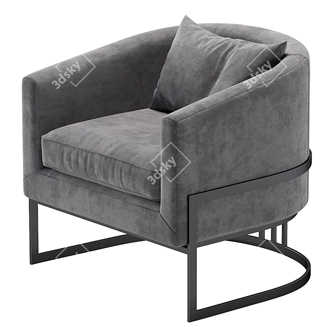 Santa Monica Armchair, 3 Colors 3D model image 6
