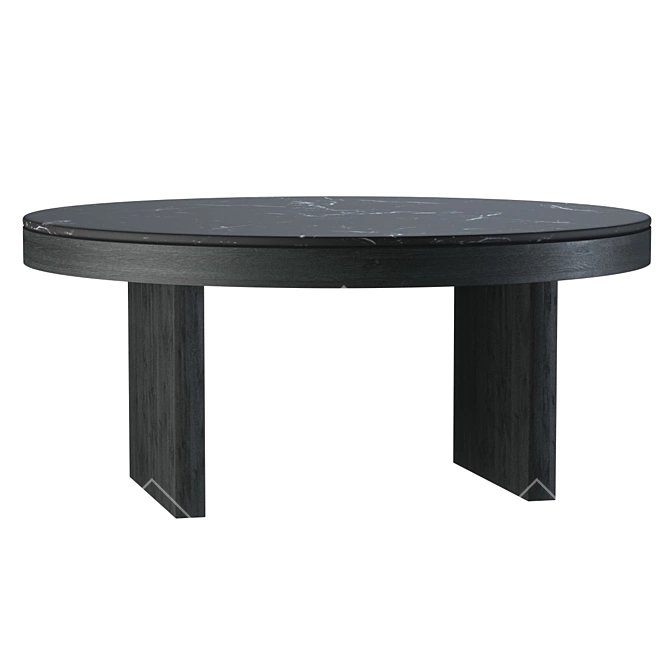 Designer Collaboration Marble Coffee Table 3D model image 2