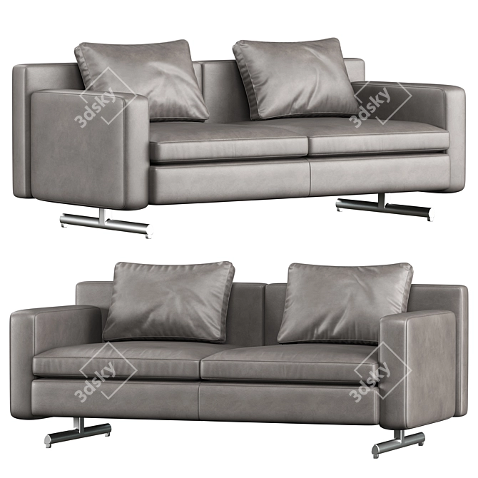Elegant Poltrona Frau Sofa 3D model image 1