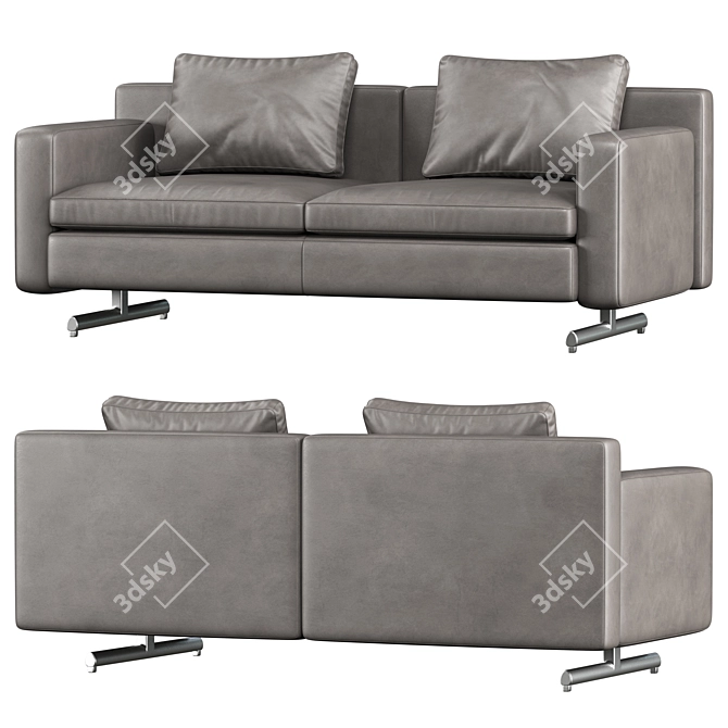 Elegant Poltrona Frau Sofa 3D model image 2