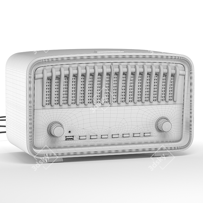 Vintage Radio Model, 3D Render 3D model image 4